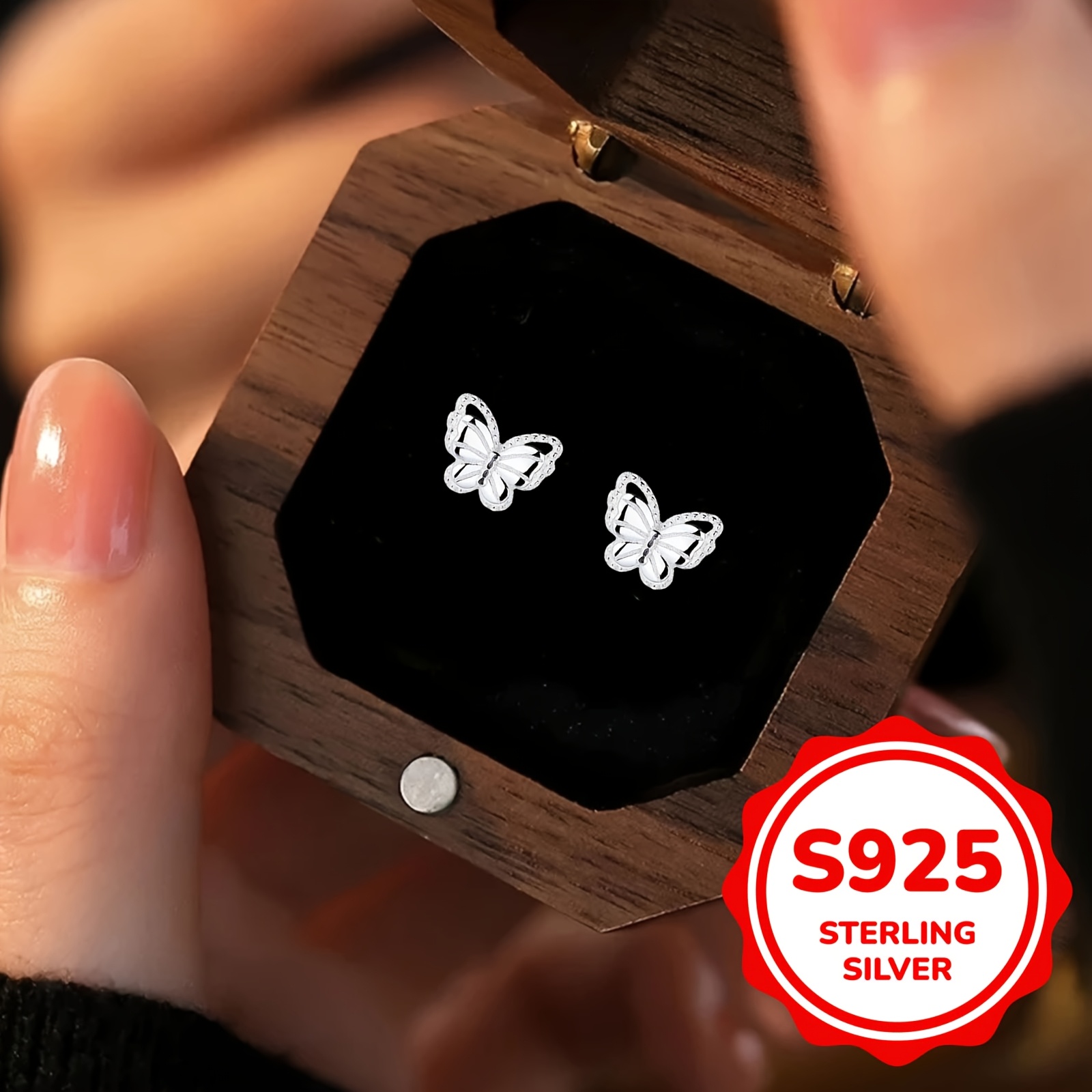 Women's Exquisite Cute Double-Layer Butterfly Earrings